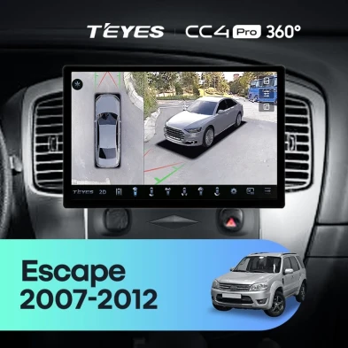 Штатная магнитола Teyes CC4 Pro 360 12/256 Ford Escape (2007-2012) F1 (13")