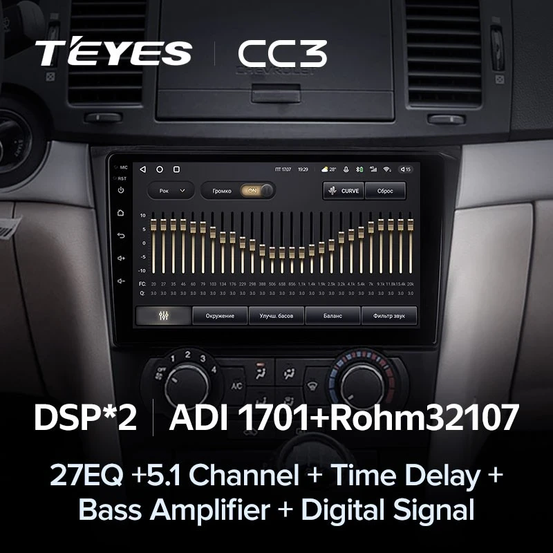 Штатная магнитола Teyes CC3 4/32 Chevrolet Epica 1 (2006-2012)