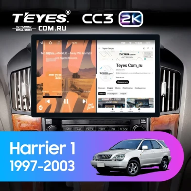 Штатная магнитола Teyes CC3 2K 4/64 Toyota Harrier 1 (XU10) (1997-2003) F1 (11")