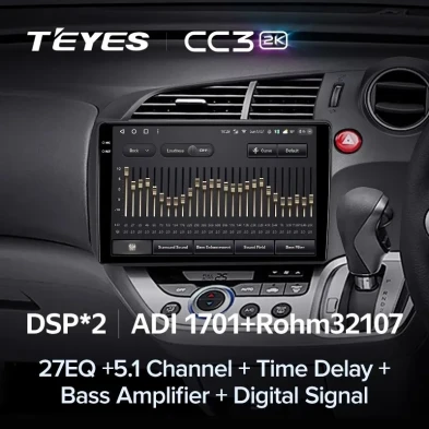 Штатная магнитола Teyes CC3 2K 6/128 Honda Stream 2 (2006-2014) Правый руль