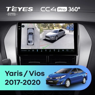 Штатная магнитола Teyes CC4 Pro 360 8/128 Toyota Yaris (2017-2020) F1